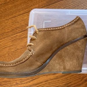 Frye Carolina Wedge Lace-Up Bootie